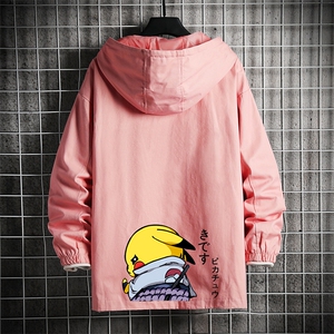 JK41036-P85 加棉款-P115 纯棉连帽夹克男士大码工装夹克男 网格图片
