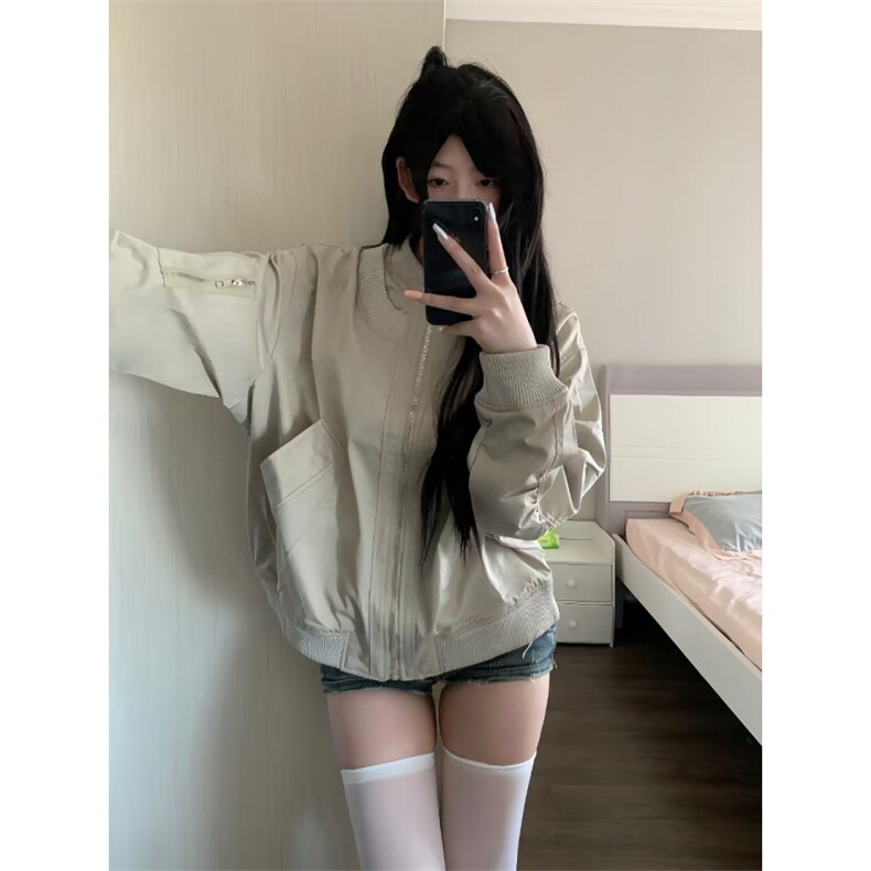 【有货】cleanfit棒球服外套高级感痞帅飞行员夹克JH8820HH-P58图片
