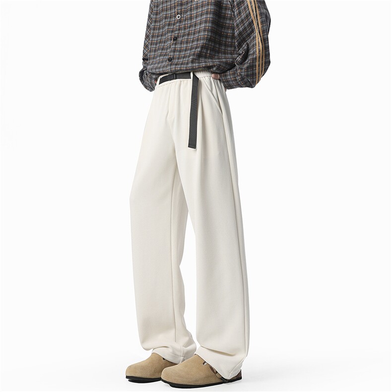 2025春季新款无影墙直筒裤华夫格透气卫裤运动裤M-5XK2221-P35，男装休闲裤，电商042