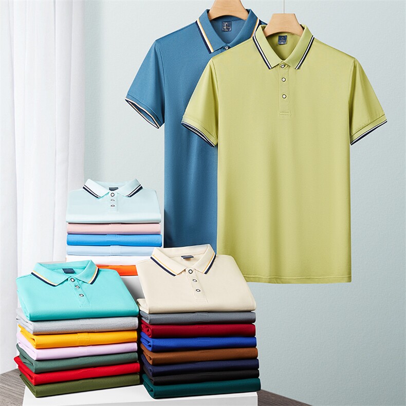 Polo衫公版男女款夏季翻T恤广告衫工作服DIY定制上班工装制服图片