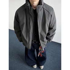 现货美式高街休闲夹克冬季三防立领纯色户外工装加厚棉服外套，男装夹克，电商A486