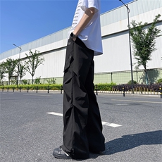 休闲裤子vibe高街潮直筒工装裤潮牌男冲锋裤K04542-P40，男装休闲裤，星座308B-2