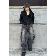 秋冬连帽斜拉链卫衣女修身百搭显瘦开衫外套上衣WA255，女装短外套，星座1116A（原606A-3）