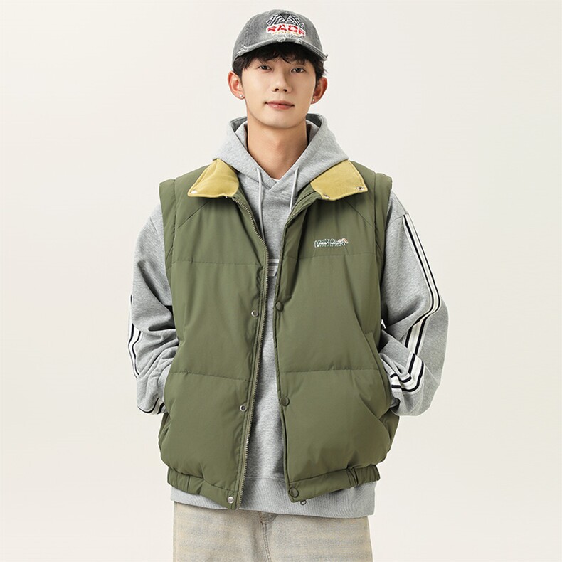 2025冬季新款男日系潮牌白鸭绒羽绒服加厚外套棉衣马甲YR32-F259,男装羽绒服,电商A101（原外27）