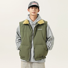 2025冬季新款男日系潮牌白鸭绒羽绒服加厚外套棉衣马甲YR32-F259，男装羽绒服，电商A101（原外27）
