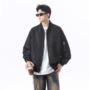 港风日系复古设计感刺绣拼接立领夹克男 XZ213-JK4321-P108控128图片