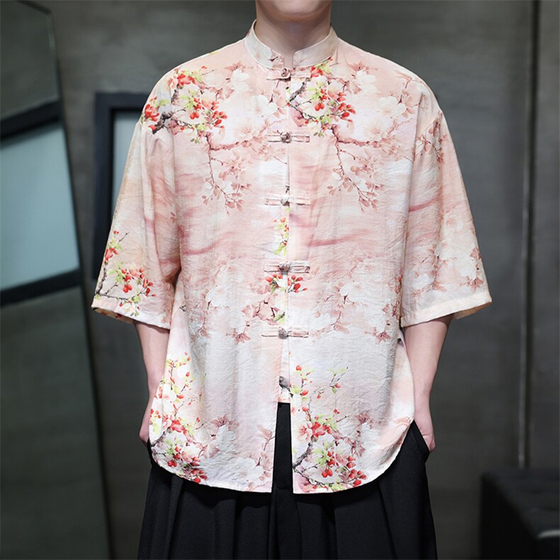 风数码印花衬衫C2501-P55，男装衬衫，星座815-1（原A203A）