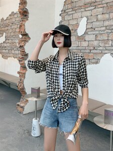 千鸟格衬衣,其它,红嘴鸥