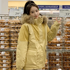 工装棉服2023中长款情侣派克服假毛领（真毛领+10）C575-135，男装棉衣，星座911-2(原星座613-2）