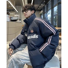 F585P103美式复古撞色棉服2024新款加厚保暖棉袄冬季，男装棉衣，星座512-6