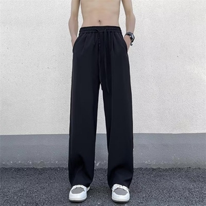 休闲西裤男韩版潮流褶皱个性帅气2023夏季新款ins长裤K4162-P36图片