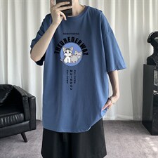 DX17160-P20纯棉短袖t恤男大码半袖打底衫宽松体恤衫港风,男装T恤,电商A040