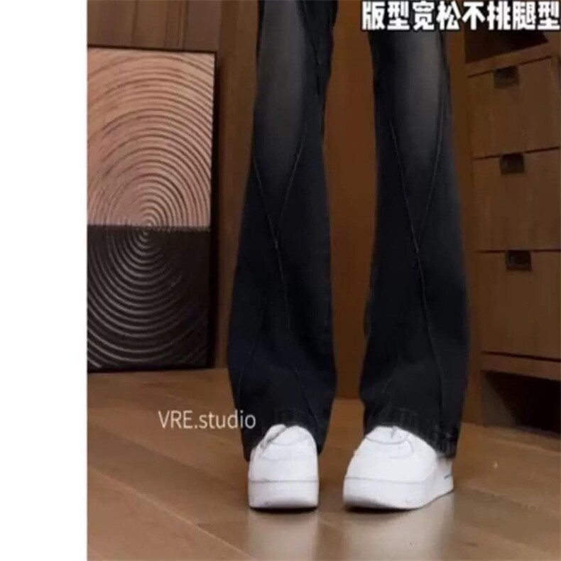 1506-1/KD8001/P46男女款直筒百搭宽松牛仔裤潮牌情侣休闲裤子,男装牛仔裤,星座1506-1