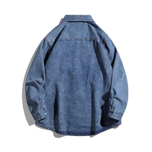 春季牛仔衬衫男日系潮牌cleanfit宽松休闲百搭衬衣外套CY1047-P60图片