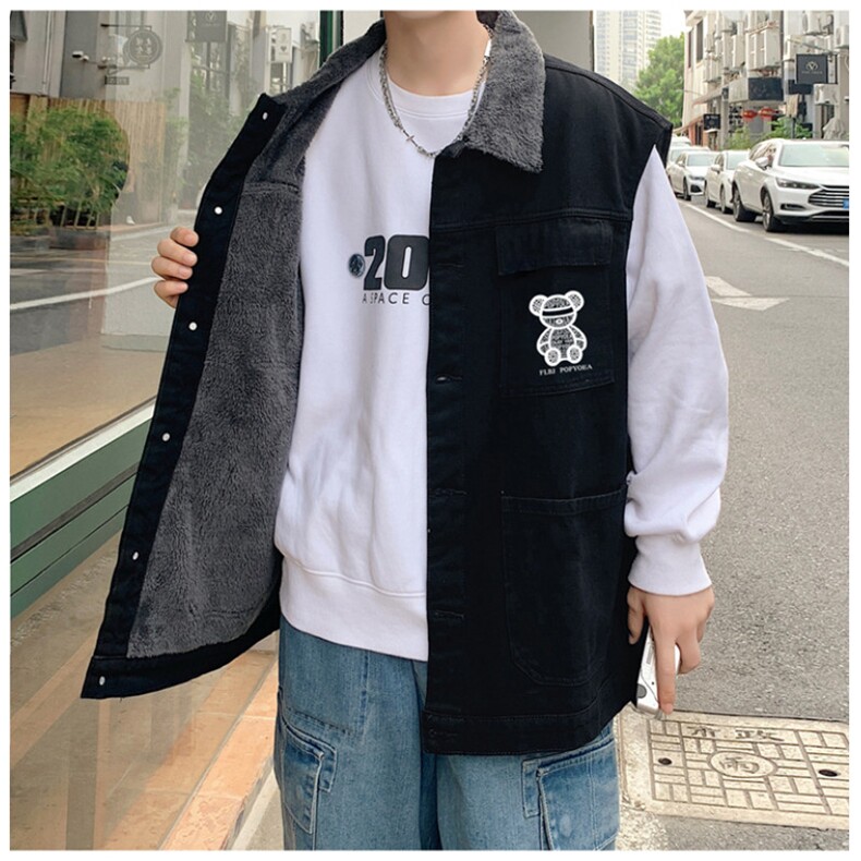 MJ235J-p68-限价98M-5XL抖音情侣棉马甲加绒大码羊羔毛cityboy,女装马甲,星座116