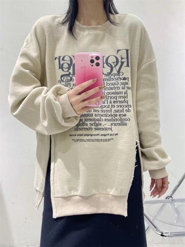 软软糯糯字母卫衣，女装卫衣/绒衫，r+i=aa