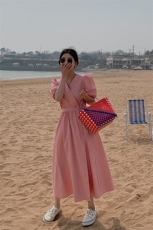 现货2021夏季新款初恋裙法式浪漫119-FQ208-P85控138，女装连衣裙，叁秋一裳