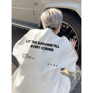 1506-1/TN551/P30 美式简约短袖男设计感小众潮牌休闲百搭上衣，男装T恤，星座1506-1