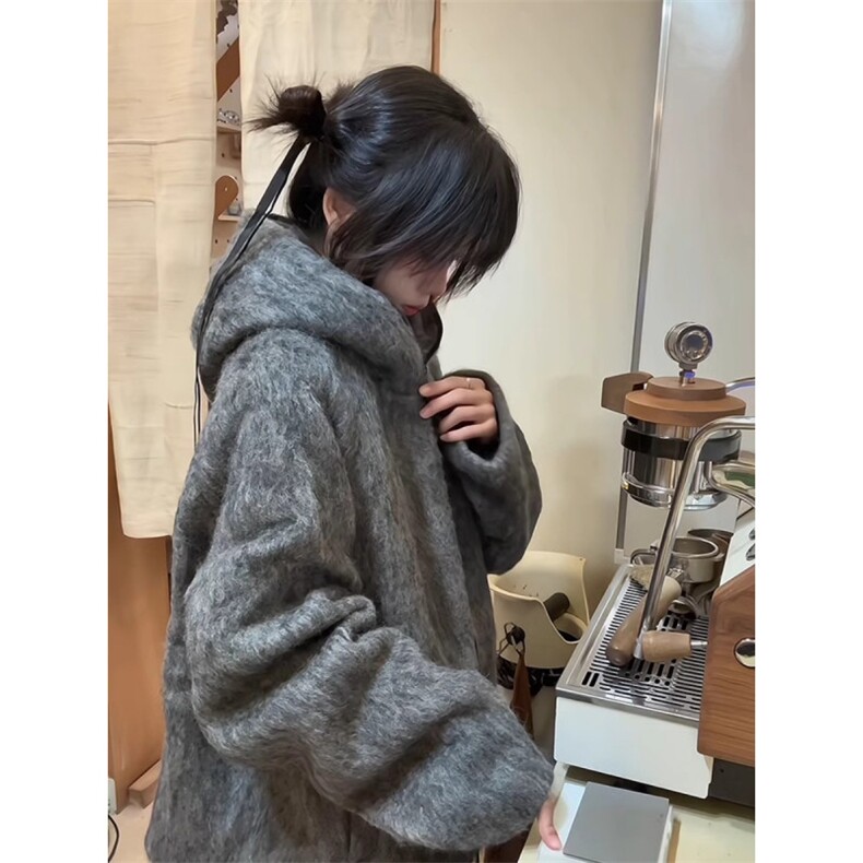 【有货】8153CC-特P86马海毛针织开衫毛衣男加厚拉链连帽外套,男装针织衫/毛衣,星座1007（原301D）