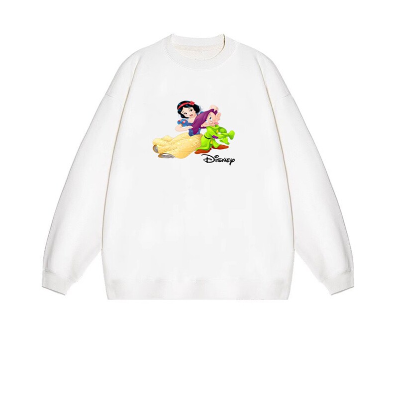 2025年秋季长袖套头通勤白雪公主小矮人，女装卫衣/绒衫，花可