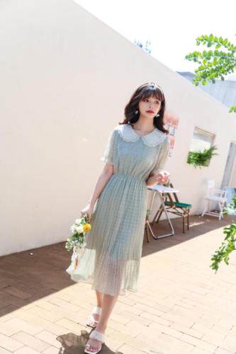 网纱仙女气质连衣裙，女装连衣裙，如问