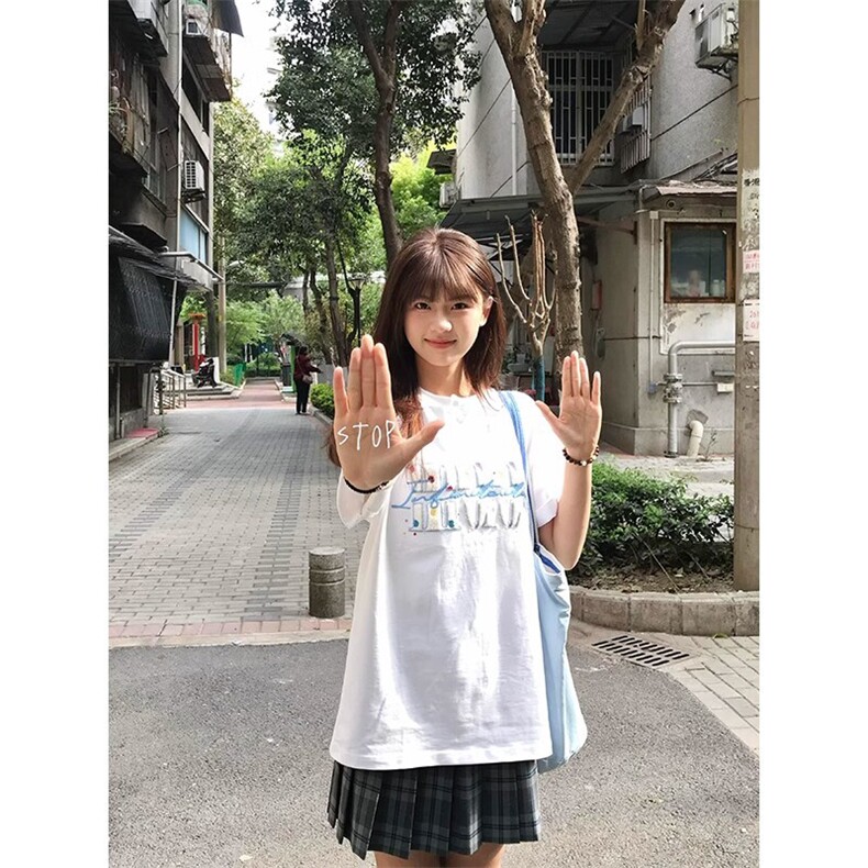 万针全刺绣工艺抖音得物高品质260克重磅纯棉双纱美式高街短袖T恤,男装T恤,电商A486