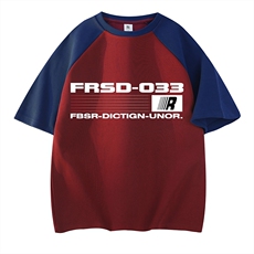 酒红拼藏青袖