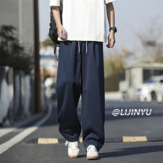 时尚高街春秋卫裤休闲百搭华棉长裤直筒X1530特批：40：72，男装休闲裤，星座718