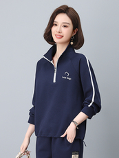 2025年春季时尚休闲宽松刺绣条纹上衣，女装短外套，依恋蒂丝
