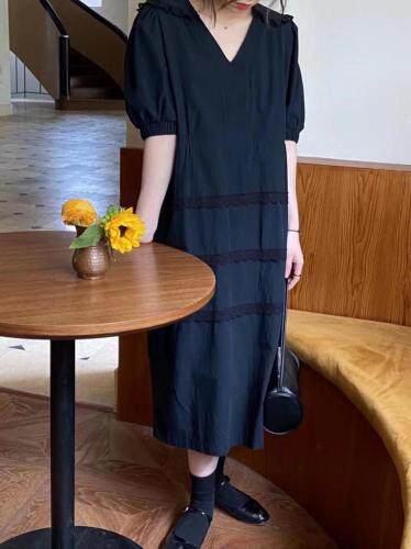 夏季新款韩版女装时尚宽松显瘦短袖连衣裙现货，女装连衣裙，雨木其