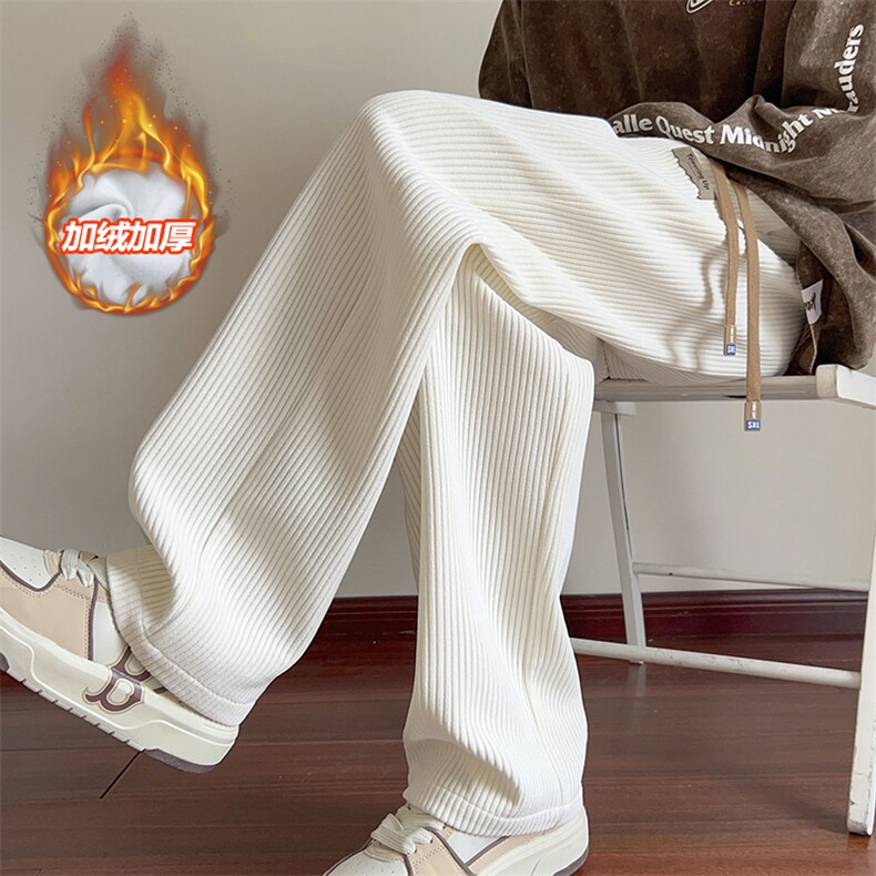 美式加厚雪尼尔银狐绒休闲裤男大码运动裤K1248J加绒-特P50控98，女装休闲裤，电商A001