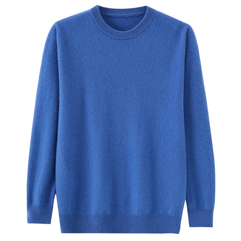 2025年秋季男士时尚舒适平面圆领，男装羊绒开衫，祥特羊绒