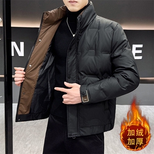 1018-MY933-P125羽绒服短款高端立领加厚保暖2025男秋冬季白鸭绒图片