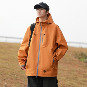 2025春秋新款山系户外男女休闲冲锋衣连帽夹克JK257870-特P47图片