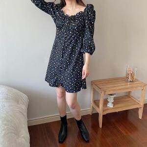 夏季新款韩系碎花连衣裙，女装连衣裙，FULE EDIT