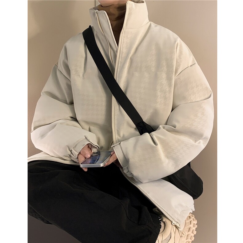 冬装新款 宽松加厚皮衣棉衣棉服男潮大码学生棉袄外套D232 P128图片