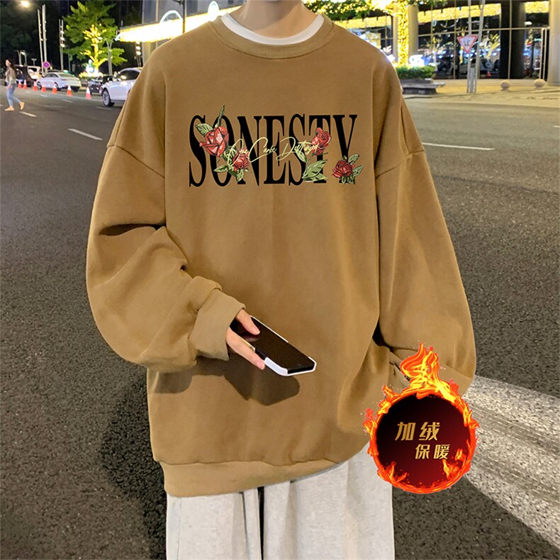 直播品质500克重磅美式做旧水洗卫衣SY1395-常规特P45加绒特P55,男装卫衣,电商A486