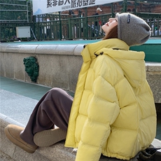 2025年冬季时尚潮流防风式腰绳设计白鸭绒，女装羽绒服，诺蝶