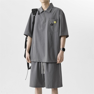 短袖t恤夏季时尚舒适青少年男生休闲运动套装TZ22-特批-70图片