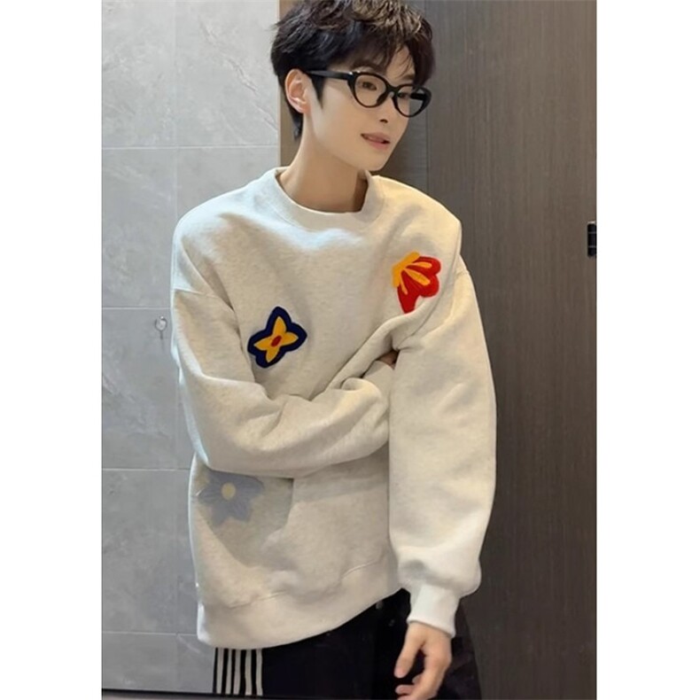 卫衣男士秋季新款反伍宽松舒适圆领休闲运动上衣W046,男装卫衣,星座1116A（原606A-3）