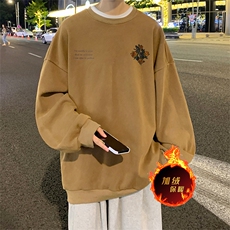 直播品质500克重磅美式做旧水洗卫衣SY1392-常规特P45加绒特P55，男装卫衣，电商A486
