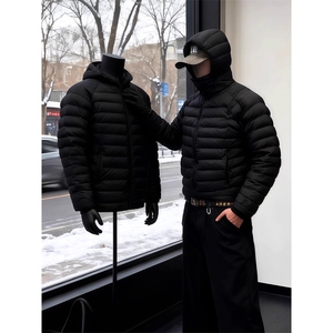 50绒黑色美式轻薄排骨羽绒服 D328-YR896-P90特图片
