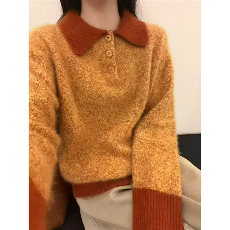 毛衣女冬季加厚外穿内搭套头圆领短款小个子时尚针织衫打底衫上衣,针织衫/毛衣,暖姿羊绒