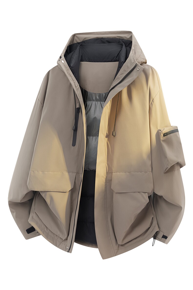 高品质机能连帽羽绒服保暖情侣冬90白鸭绒学生2025SYR2607-P270,男装羽绒服,星座610B-1