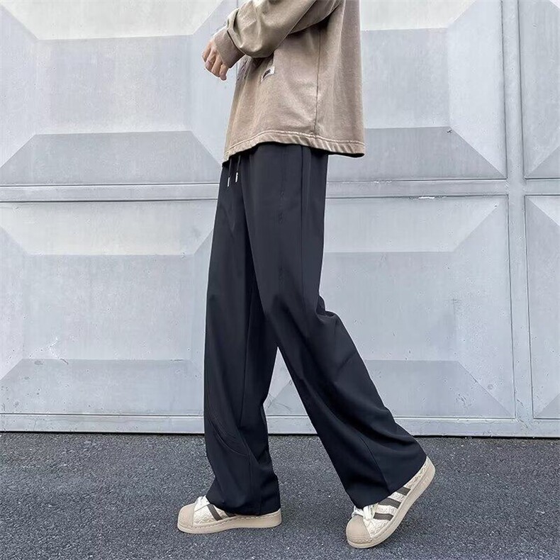 2025夏季速干凉感薄款透气运动弯刀阔腿休闲裤CK1278-P35,男装休闲裤,星座313A-2