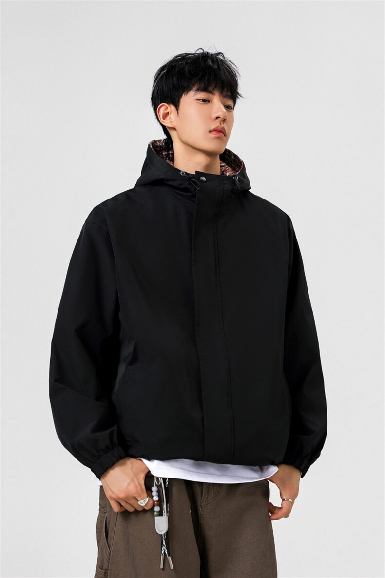 可二开小香风拼接面料大码M-5XL夹克100%聚酯纤维JK78079P75控118,男装夹克,星座226-1