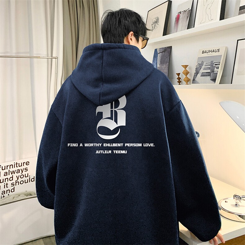 抖音得物供货可提供视频春装重磅美式宽松连帽卫衣DL2391,男装卫衣,电商A486