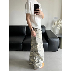 【有货】美式复古迷彩裤男款春秋潮牌痞帅炸街裤子B0013LL-特P60，男装休闲裤，星座1007（原301D）