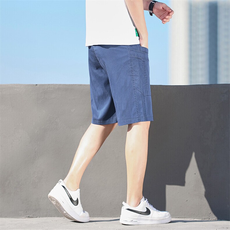莱赛尔冰丝牛仔短裤男裤天丝休闲五分中裤新款潮夏季薄款YD850,男装休闲裤,星座224-1