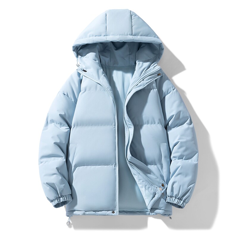 冬季加绒加厚保暖连帽光版纯色跑量棉衣大货A406MY8555P75,男装棉衣,星座309（原A406）